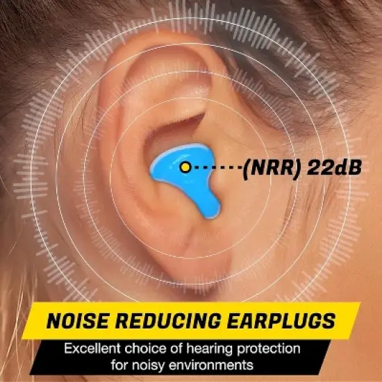 Quality Plugs12 Pairs Soft Moldable Silicone Ear Plugs In 2 Convenient Travel Storage Boxes Concerts Construction Noise Cancelling Reduction 27dB image {1}