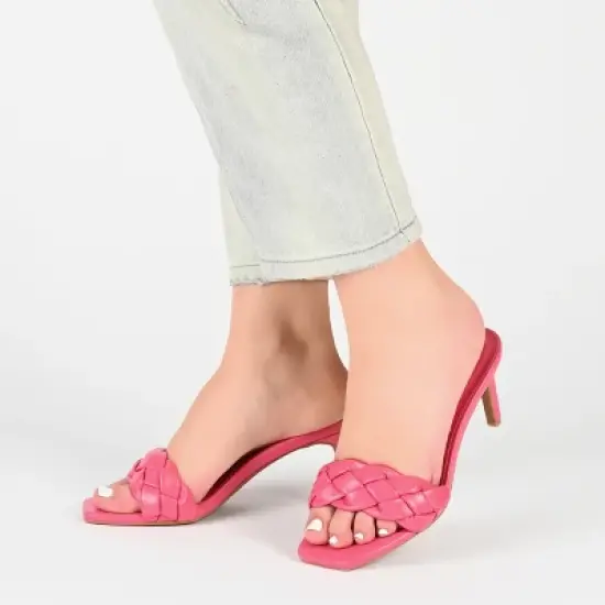 Journee Collection Womens Hattie Tru Comfort Foam Open Toe Mid Stiletto Pumps image {8}