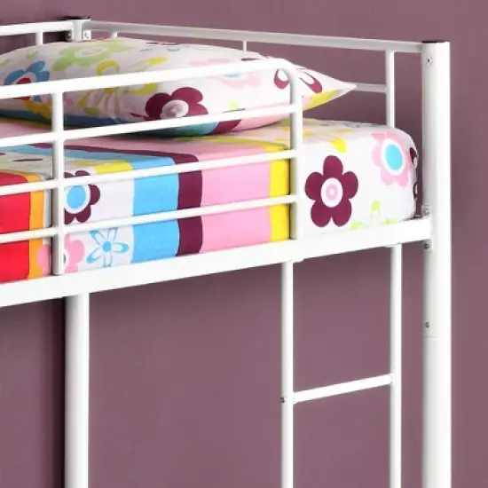 Twin Over Twin Analise Metal Bunk Bed - Saracina Home image {5}