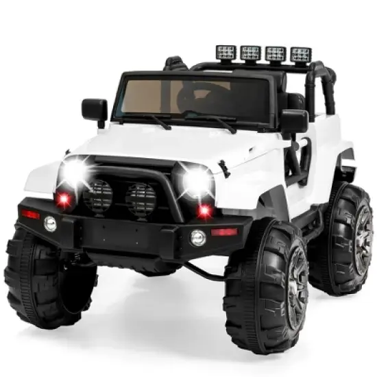 Best Choice Products 12V Kids Ride On Truck Car w/ Remote Control, Spring Suspension, Bluetooth, LED Lights image {12}