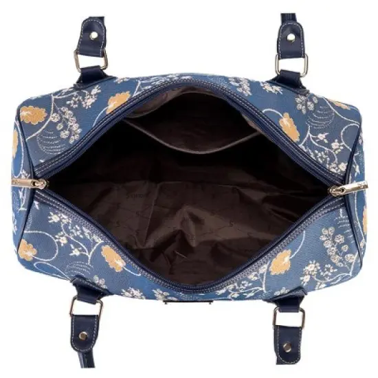 Signare USA Jane Austen Blue Travel Bag image {6}