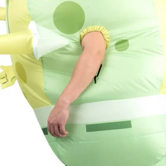 SpongeBob SquarePants Adult Halloween Costume Inflatable Suit Yellow OSFM image {3}