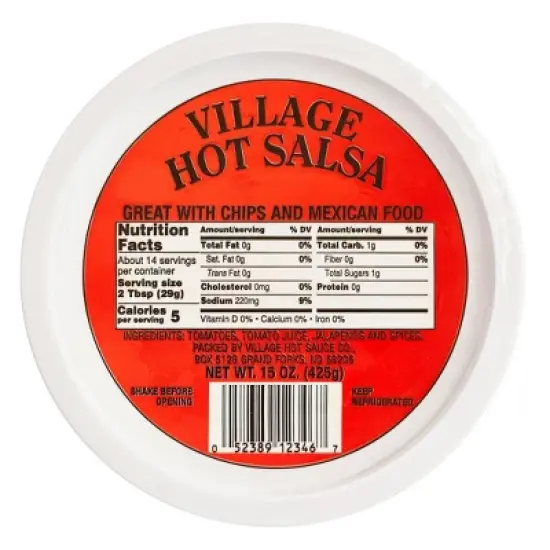 Village Hot Salsa - 15oz image {1}