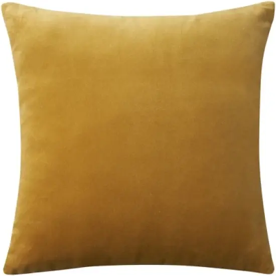 Mina Victory Sofia Solid Velvet Reversible Indoor Throw Pillow image {10}
