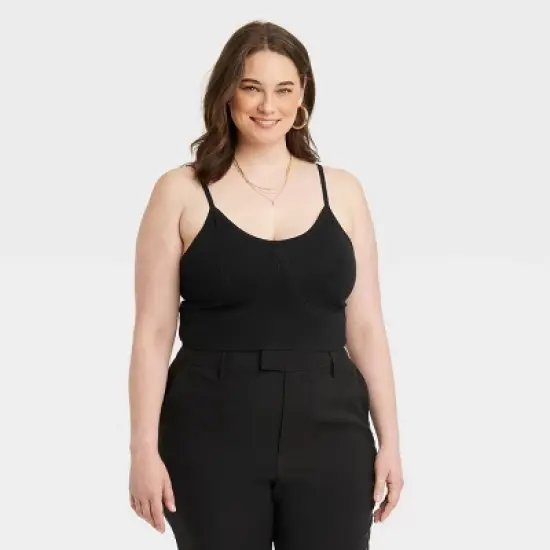 Women's V-Neck Bralette Sweater - A New Day&trade; image {3}