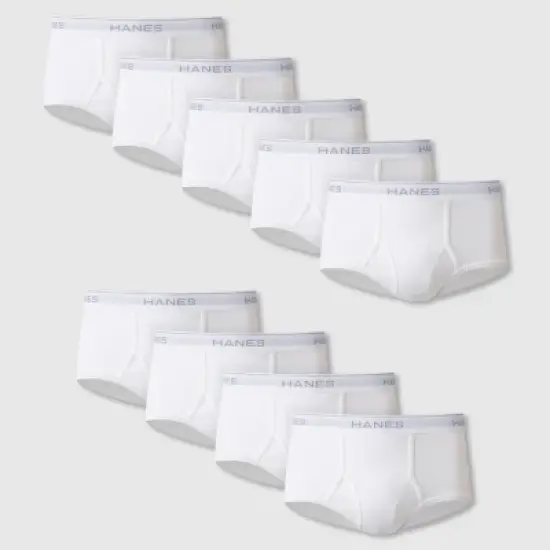 Hanes Men's 9pk Briefs - White image {5}