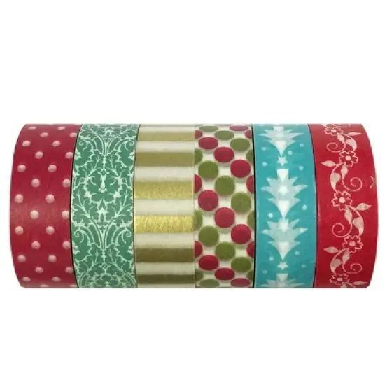Wrapables Washi Masking Tape Collection, Premium Value Pack image {68}