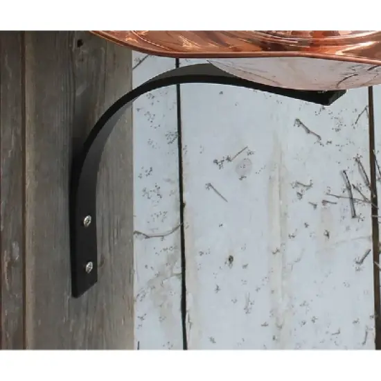 16.2" Hummingbird Birdbath Bowl with Wall Mount Bracket Copper Plated - ACHLA Designs: No Rust, Weather-Resistant image {2}