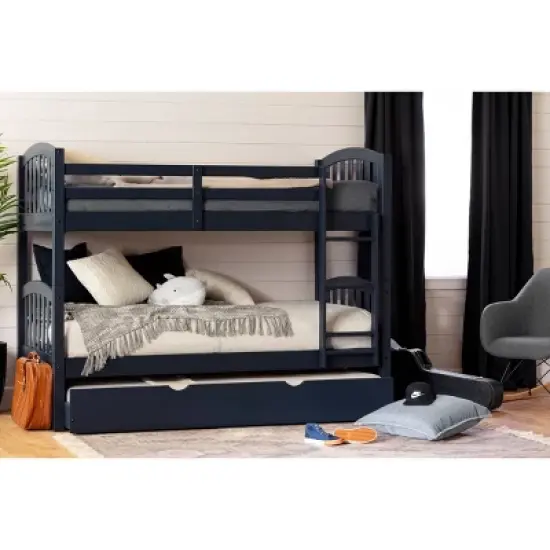 Ulysses Bunk Beds with Trundle Blue - South Shore image {2}