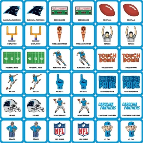 MasterPieces Officially Licensed NFL Carolina Panthers Matching Game for Kids and Families image {2}
