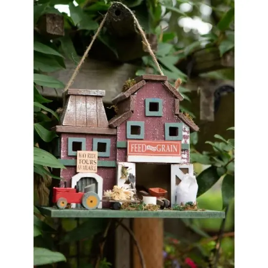 Zingz Home Rustic Farmstead Birdhouse 10.25x7x8.5" image {4}