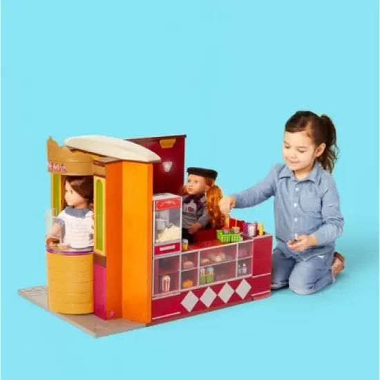 Our Generation Movie Theater Playset with Electronics for 18" Dolls - OG Cinema image {3}