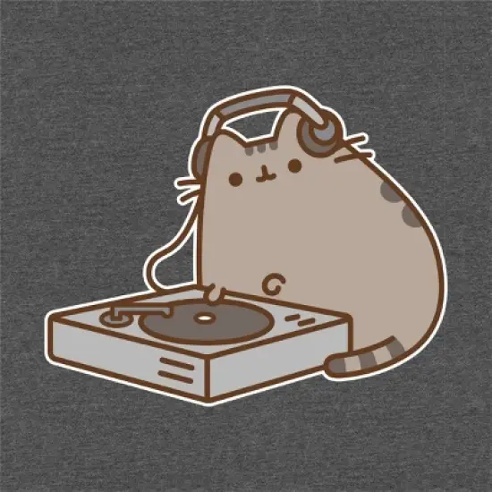 Men's Pusheen Short Sleeve Graphic T-Shirt - Charcoal Gray image {2}