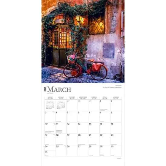 Browntrout 2024 Wall Calendar 12"x12" Rome image {2}