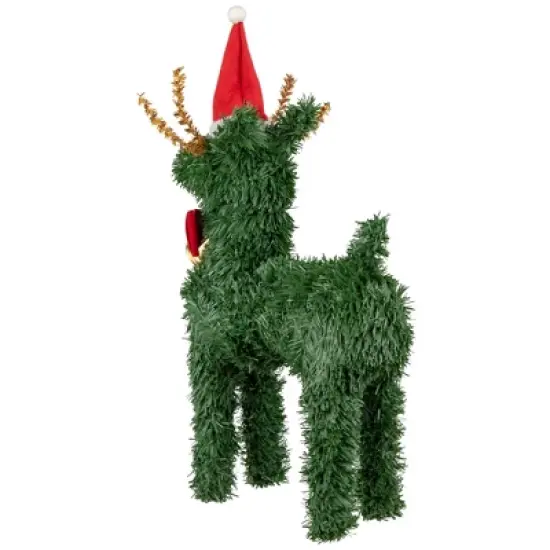 Northlight Pine Reindeer with Bell Artificial Christmas Decoration - 12" image {4}
