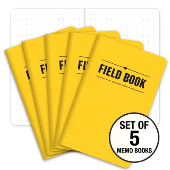Elan Publishing Company Mini Field Book Set - Dots Text / Yellow Cover image {5}