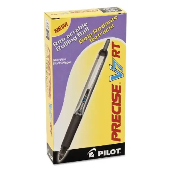 Pilot Precise V7RT Retractable Roller Ball Pen Black Ink .7mm 26067 image {1}