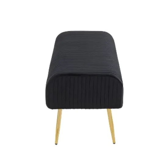 51" Marla Glam Pleated Bench - LumiSource image {1}
