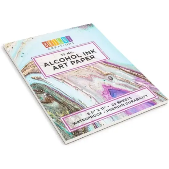 25-Sheet Alcohol Ink Pad Art Paper Heavyweight, 8.5" x 11" image {5}
