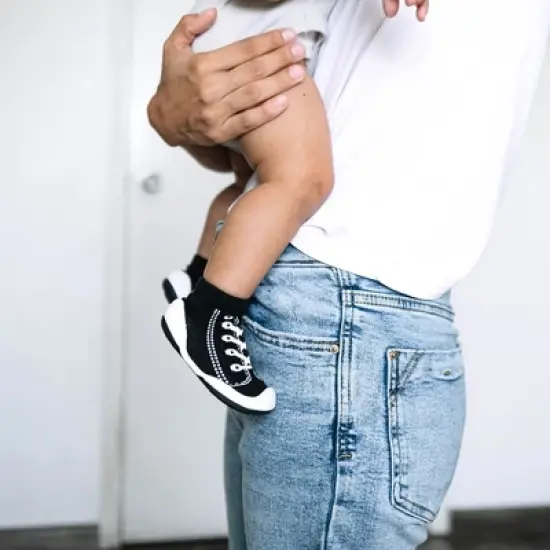 Komuello Toddler First Walk Sock Shoes - Sneakers Black image {8}