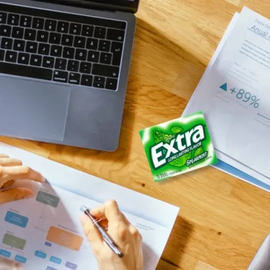 Extra Sugar-Free Spearmint Gum Value Pack - 15ct/8pk image {6}