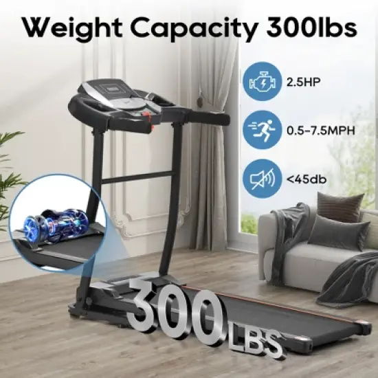 Whisen Home Folding Treadmill with Incline Adjustment image {7}