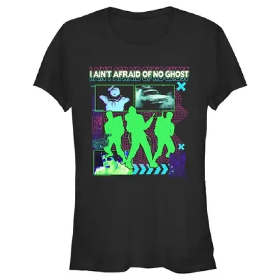 Junior's Ghostbusters Neon I Ain&rsquo;t Afraid of No Ghost T-Shirt image {3}