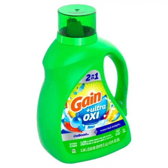 Gain Liquid Oxi Waterfall Laundry Detergent image {1}