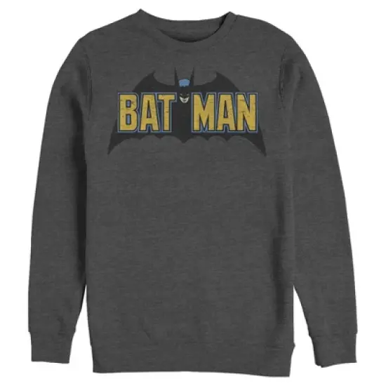 Men's Batman Caped Crusader Logo Sweatshirt image {3}