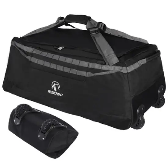 140L Foldable Duffle Bag with Wheels, Large Travel Duffel Bag image {9}