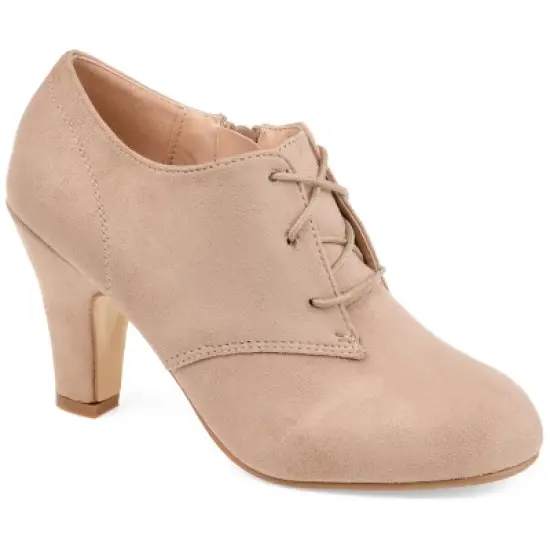 Journee Collection Womens Leona Inside Zip Block Heel Booties image {12}