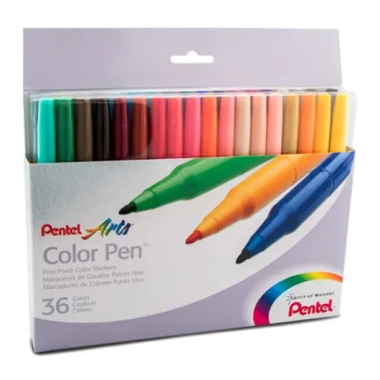 Pentel Arts Color Pen 36-Color Set image {1}