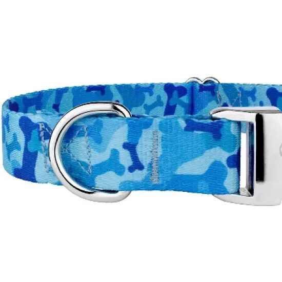 Country Brook Petz Premium Blue Bone Camo Dog Collar image {3}
