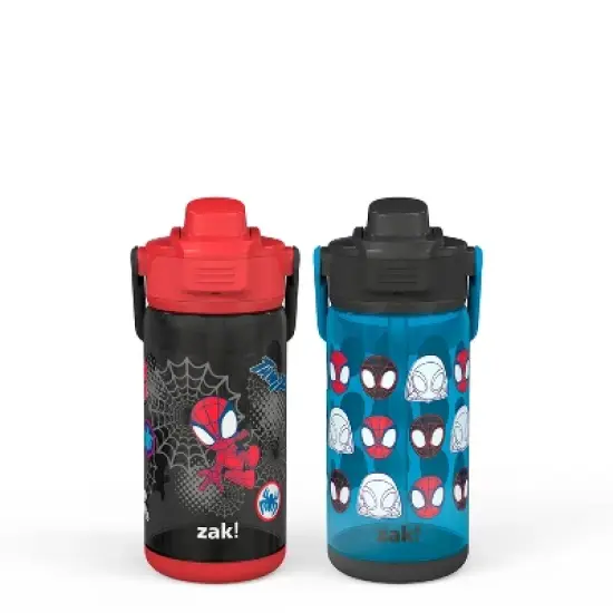 Zak Designs 2pc 16oz Antimicrobial Beacon Bottles with Straw image {11}