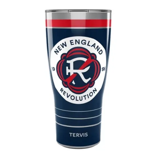 MLS New England Revolution 30oz MVP Stripe Stainless Steel Tumbler image {3}