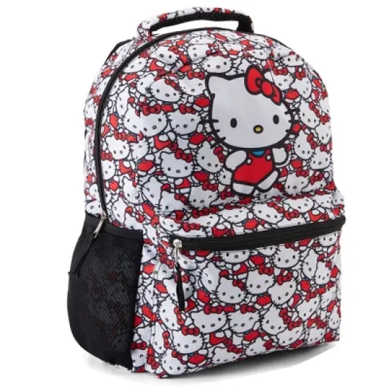 Hello Kitty Allover School Backpack - Hello Kitty, My Melody, Kuromi, Keroppi - Officially Licensed Hello Kitty School Bookbag image {10}
