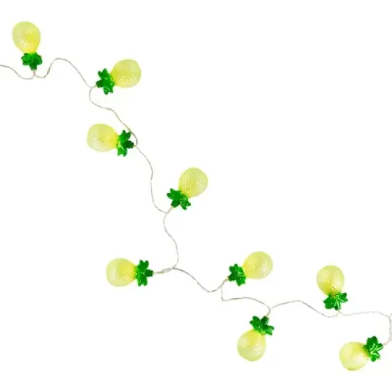 Northlight LED Pineapple Indoor Outdoor Patio Light Set - 4.5' Clear Wire - 10ct image {3}