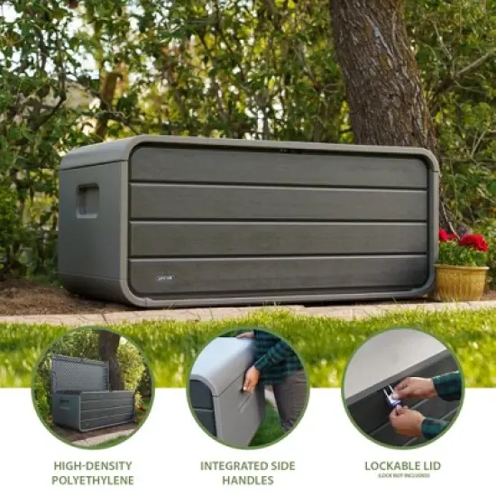 Lifetime 136 Gallon Deck Box, Gray (60367) image {1}