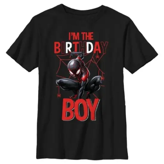Boy's Marvel Comics Miles Birthday Boy T-Shirt image {4}