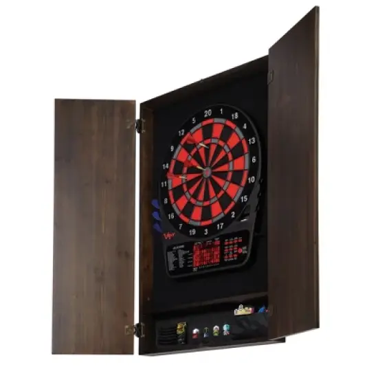 Viper Metropolitan Espresso Soft Tip Dartboard Cabinet image {1}