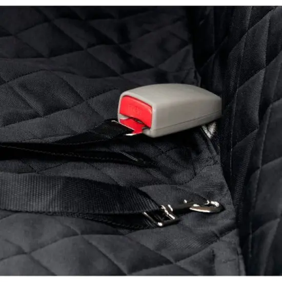 Yes Pets Oxford Water Proof Hammock Dog Car Seat Cover - Black image {2}