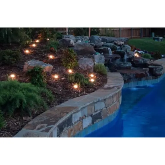 15 Pucks Seasons Mini LED Acrylic Landscape Lights Black - Enbrighten image {4}
