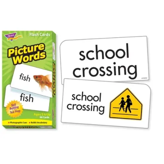 TREND Picture Words Skill Drill Flash Cards image {1}