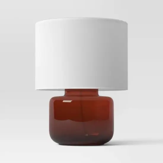 Amber Glass Table Lamp Brown - Threshold&trade; image {1}