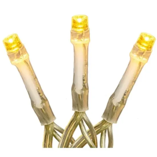 Novelty Lights LED Curtain Lights 300 LED Warm White 8 Function Non-Connectable Clear Wire image {5}