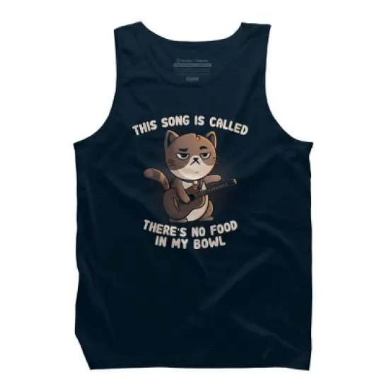 Men's Design By Humans Cat Song By EduEly Tank Top image {5}
