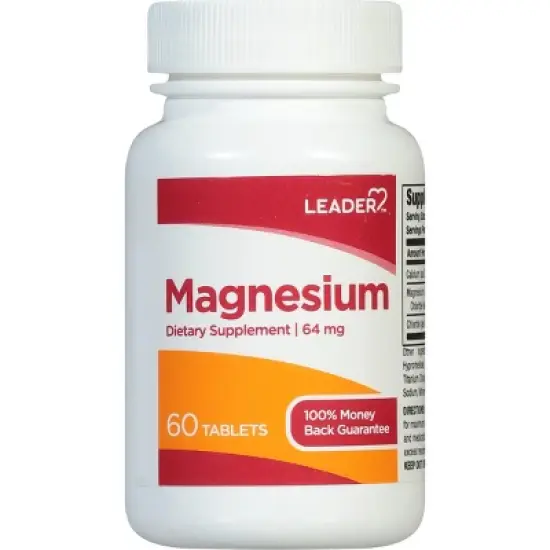 Leader 64 mg Magnesium 60 Tablets image {3}