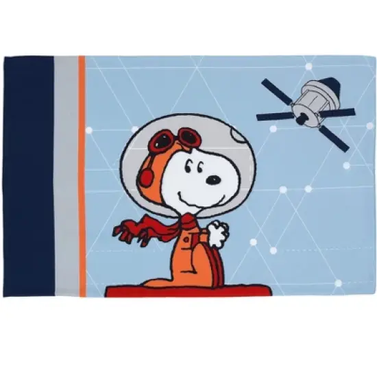 Bedtime Originals Astronaut Snoopy 5-Piece Navy/Blue Space Toddler Bedding Set image {5}