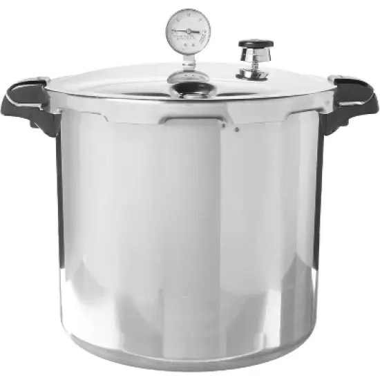 Presto 01784 23-Quart Induction Compatible Pressure Canner, Silver, Aluminum image {3}