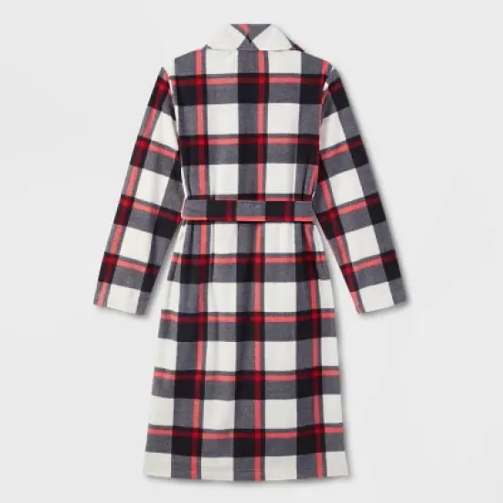 Adult Buffalo Check Matching Family Robe - Wondershop&trade; Black image {2}